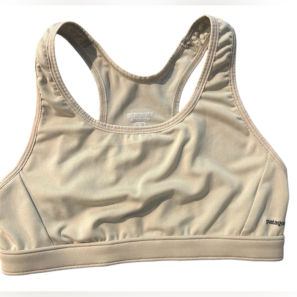 Patagonia  Sports Bra Woman’s Size Medium Beige